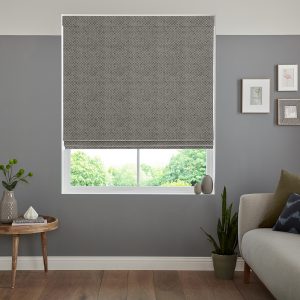 Bianca  Graphite Roman Blind