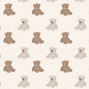 Teddies  Cream Roman Blind