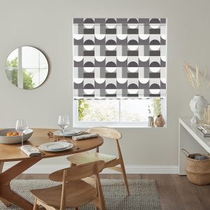 Oblique  Jet Roman Blind