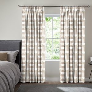 Oblique Taupe Curtain