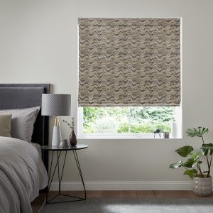 Alianna  Graphite Roman Blind