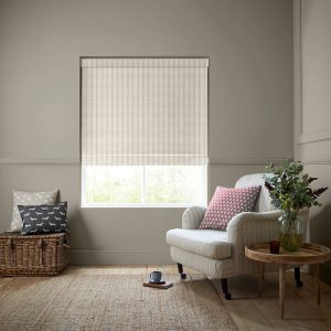 George Stripe Linen Roman Blind