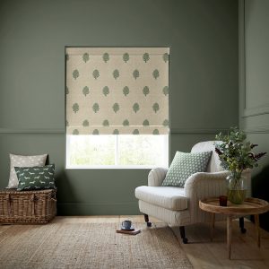 Globe Fern Roman Blind