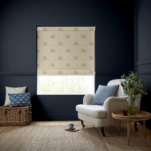 Millie Indigo Roman Blind