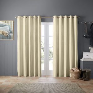 Oscar Stripe Gold Curtain