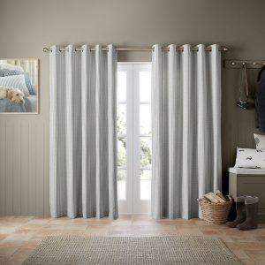 Oscar Stripe Indigo Curtain