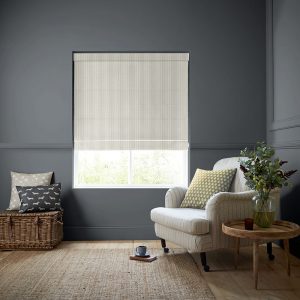 Oscar Stripe Pebble Roman Blind