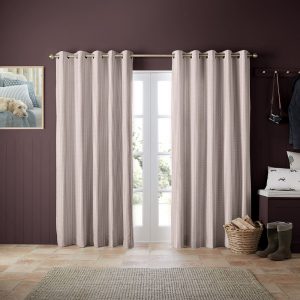 Oscar Stripe Raspberry Curtain