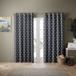 Peggy Indigo Curtain