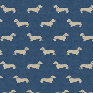 Peggy Indigo Roman Blind