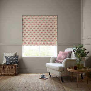 Peggy Raspberry Roman Blind