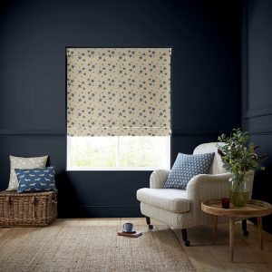 St Maws Indigo Roman Blind