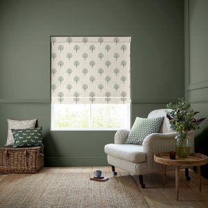 Yew Tree Fern Roman Blind