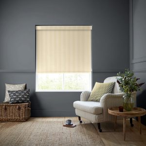 Oscar Stripe Gold Roller Blinds