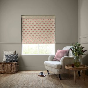 Peggy Raspberry Roller Blinds