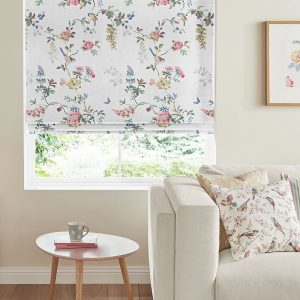 Birds and Roses Multi Roman Blind