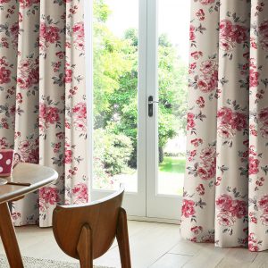 Brampton Bunch Raspberry Curtain