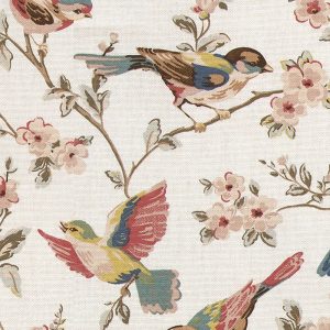 British Birds Pastels Curtain