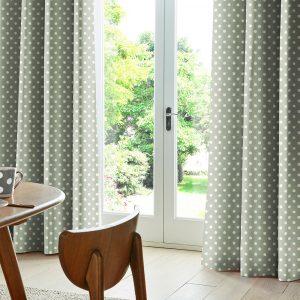 Button Spot Aloe Curtain