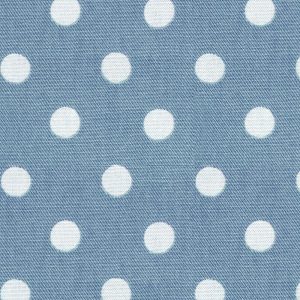 Button Spot Blue Curtain