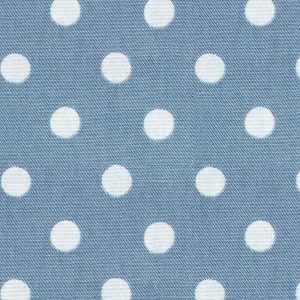 Button Spot Blue Roman Blind