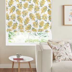 Mimosa Flower Citrine Roman Blind