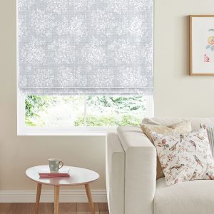 Washed Rose Grey Roman Blind