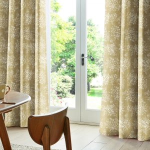 Washed Rose Ochre Curtain