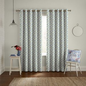 Forget Me Not Blue Curtain