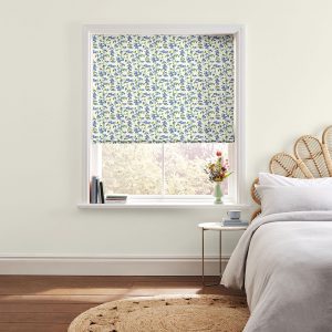 Forget Me Not Blue Roman Blind