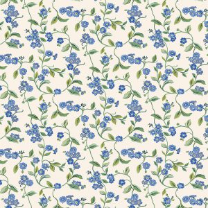 Forget Me Not Blue Roman Blind