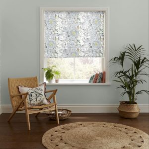 Power to the Peaceful Mint Roman Blind