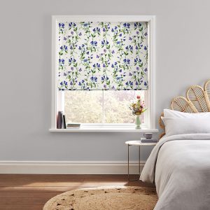 Sweet Pea Purple Roman Blind