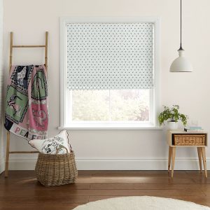 Rose Bud Mint Roman Blind