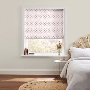 Rose Bud Pink Roman Blind