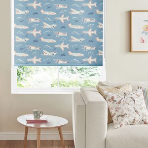 In the Sky Blue Roller Blinds