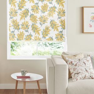 Mimosa Flower Citrine Roller Blinds