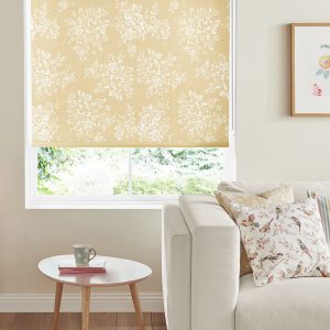 Washed Rose Ochre Roller Blinds