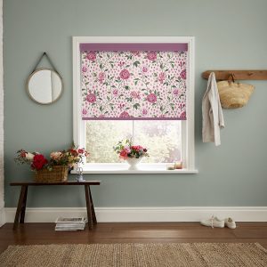 Tea Rose Pink Roller Blinds