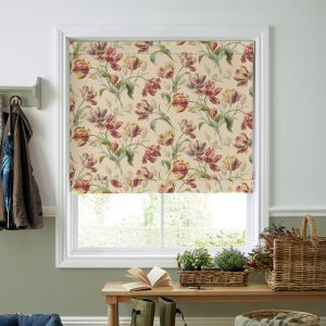 Gosford Cranberry Roman Blind