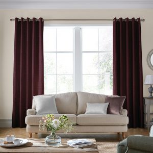 Swanson Dark Cranberry Curtain