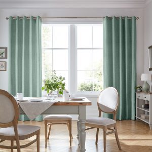 Easton Grey Green Curtain