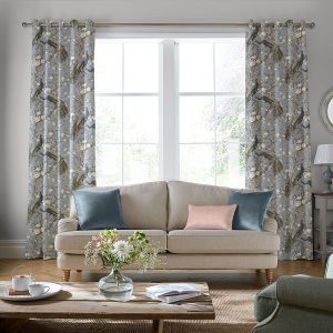 Belvedere Velvet Chalk Blue Curtain