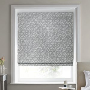 Willow Leaf Chenille Steel Roman Blind