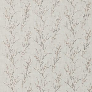 Pussy Willow Embroidery Blush Roman Blind