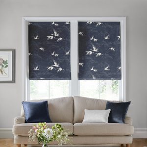 Animalia Midnight Roman Blind