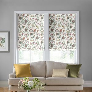 Emperor Peony Roman Blind