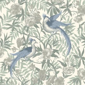 Osterley Birds Seaspray Curtain