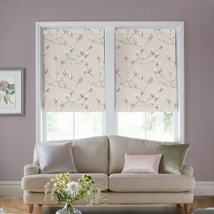 Magnolia Grove Mulberry Roman Blind