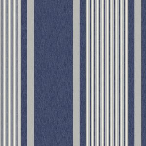 Tiverton Stripe Midnight Curtain